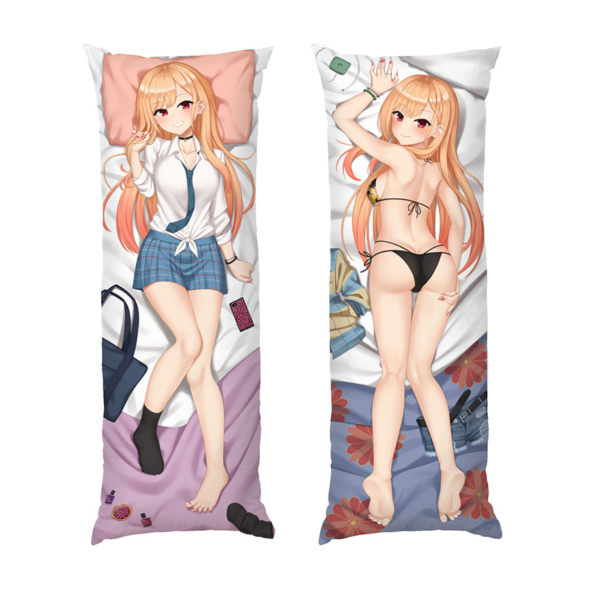 Дакімакура подушка для обіймів «Марін Кітагава. Ця порцелянова лялечка закохалася. Marin Kitagawa. My Dress-Up Darling»