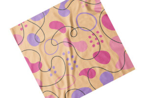 Платок дизайнерский Абстрактные розовые узоры. Abstract pink patterns