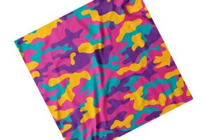 Платок с принтом Красочный камуфляж. Colorful Camouflage