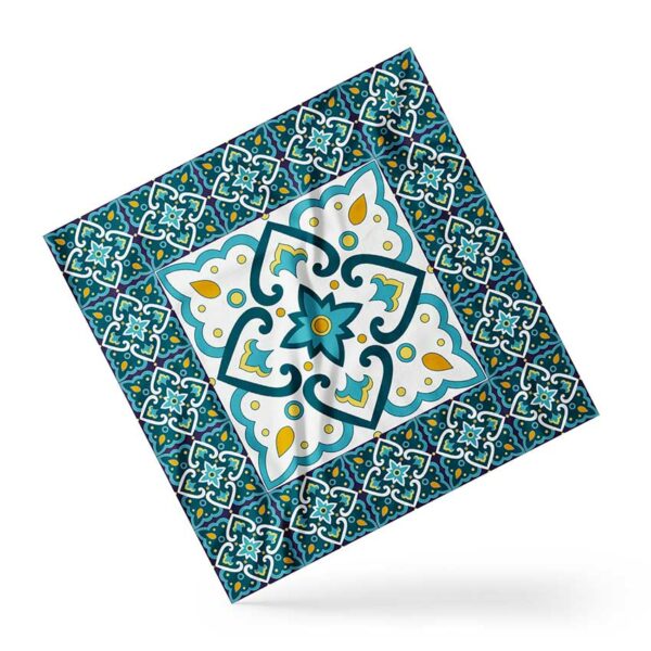 Платок с принтом Узор Азулежу. Azulejo pattern