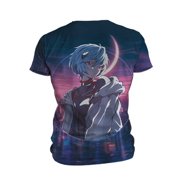 Футболка мужская спортивная с принтом «Аянами Рэй. Евангелион. Ayanami Rei. Evangelion»