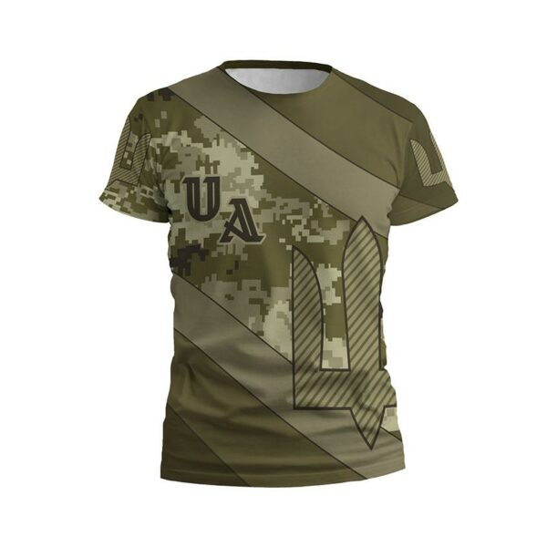 Футболка мужская спортивная с принтом «Камуфляж свободы. Camouflage of Freedom»