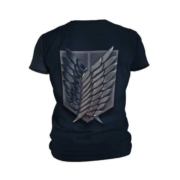 Футболка чоловіча спортивна з принтом «Атака Титанів. Крила свободи. Attack on Titan. Wings of freedom»