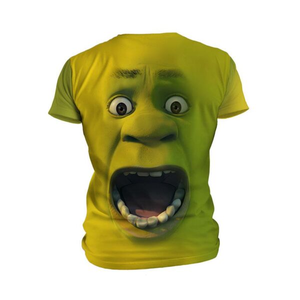 Футболка чоловіча спортивна з принтом «Шрек. Крик емоцій. Shrek. Scream of Emotions»