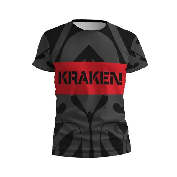 Футболка чоловіча спортивна з принтом «Спецпідрозділ Kraken. Елітний захист. Kraken Regiment. Elite Defense»