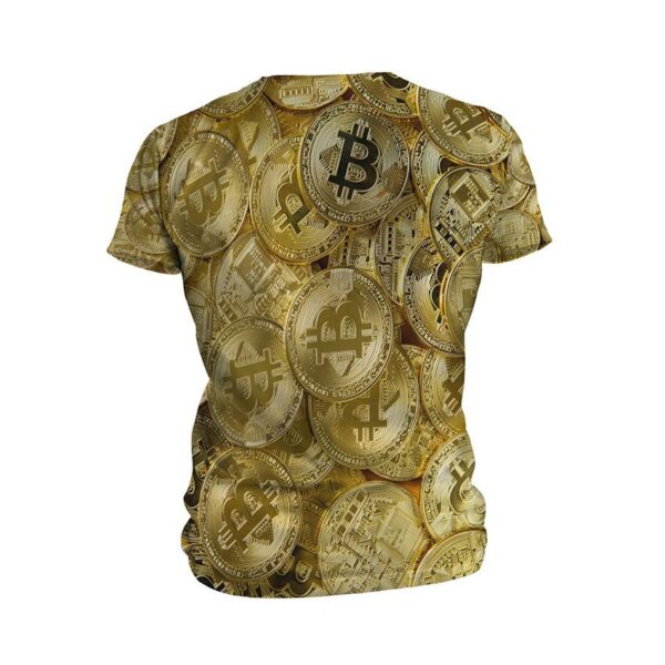 Футболка мужская спортивная с принтом «Золото криптовалюты. Cryptocurrency Gold»