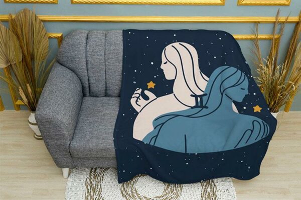 Плед «Близнюки. Візерунки зірок. Gemini. Patterns of Stars»