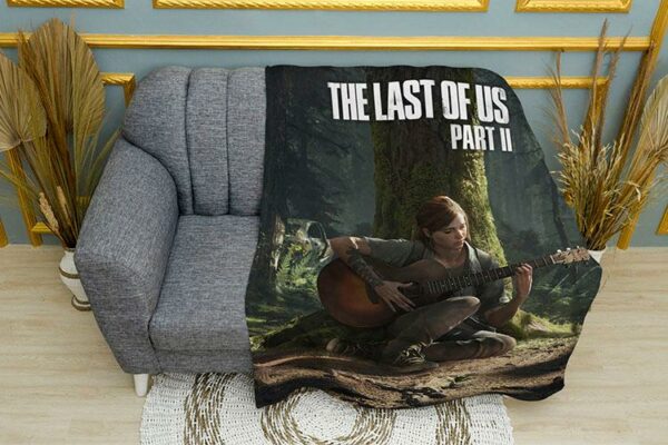 Плед «Элли у дерева. День. Последние из нас. Ellie by the tree. Day. The Last of Us»