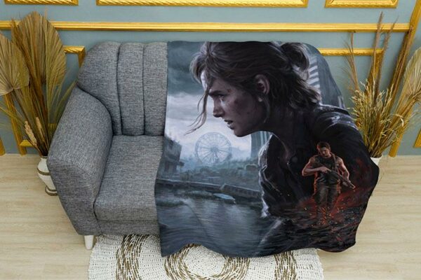 Плед «Элли. Ночь. Последние из нас. Ellie. Night. The Last of Us»