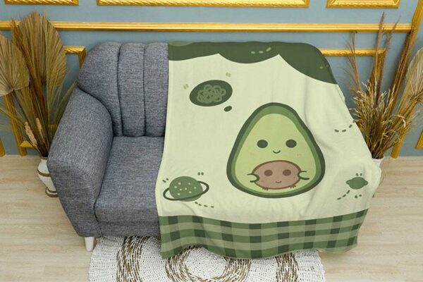Плед «Космічне авокадо. Cosmic Avocado»