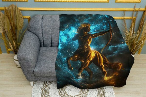 Плед «Стрелец. Знаки Зодиака. Sagittarius. Zodiac Signs»