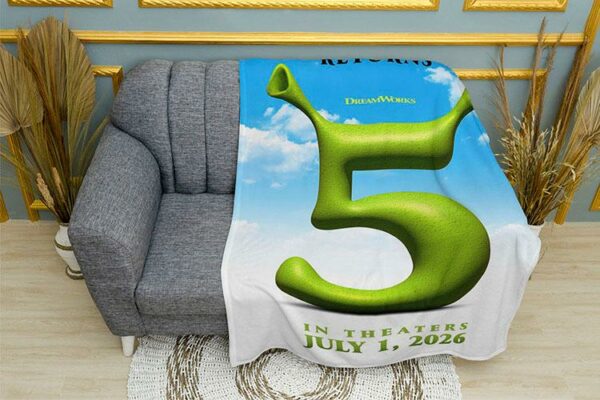 Плед «Шрек 5. Зелене королівство. Shrek 5. Green Kingdom»