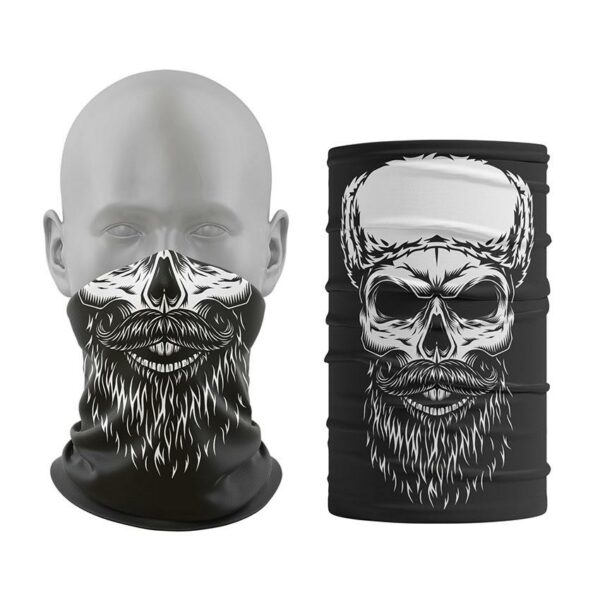 Баф з принтом «Бородатий череп. Bearded skull»