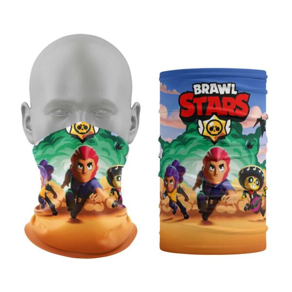 Бафф с принтом «Бравл старс. Герои. Brawl Stars. Heroes»