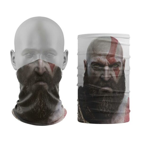 Баф з принтом «Кратос. Лють воїна. Kratos. Warrior Rage. God of War»