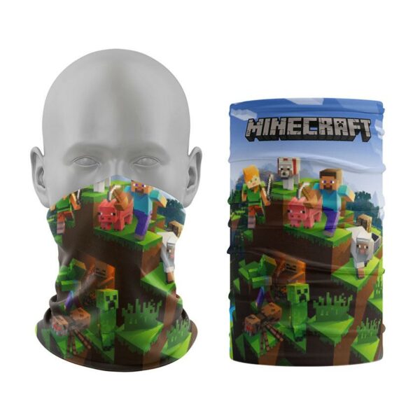 Баф з принтом «Майнкрафт. Популярна комп’ютерна гра. Minecraft. Popular computer game»