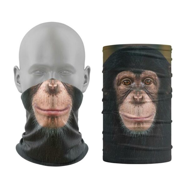 Баф з принтом «Обличчя шимпанзе. Chimpanzee Face»