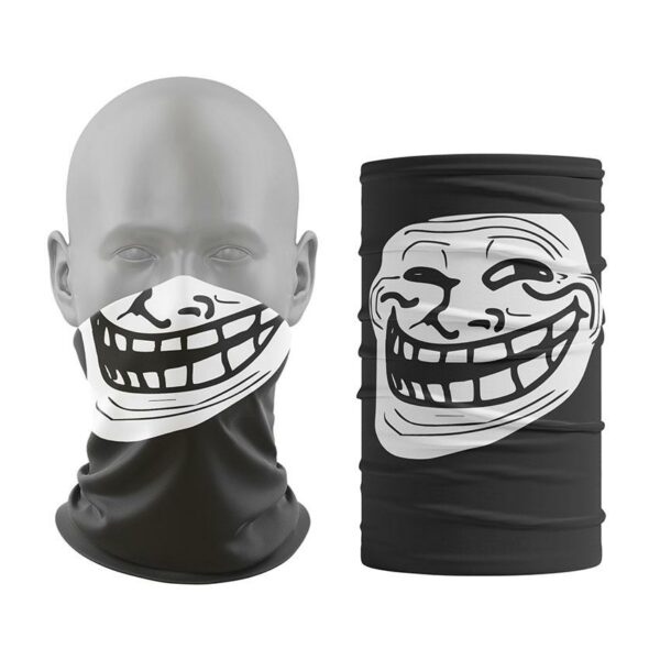 Баф з принтом «Троллфейс. Інтернет-мем. Trollface. Internet meme»