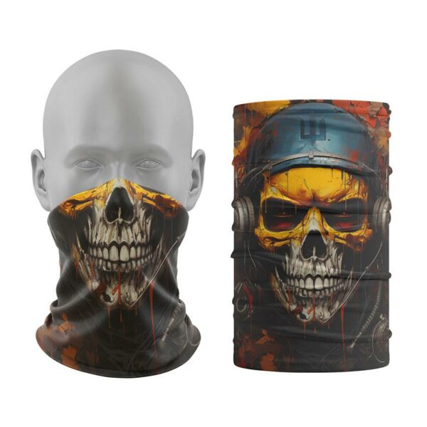 Баф з принтом «Військовий череп. Military Skull»
