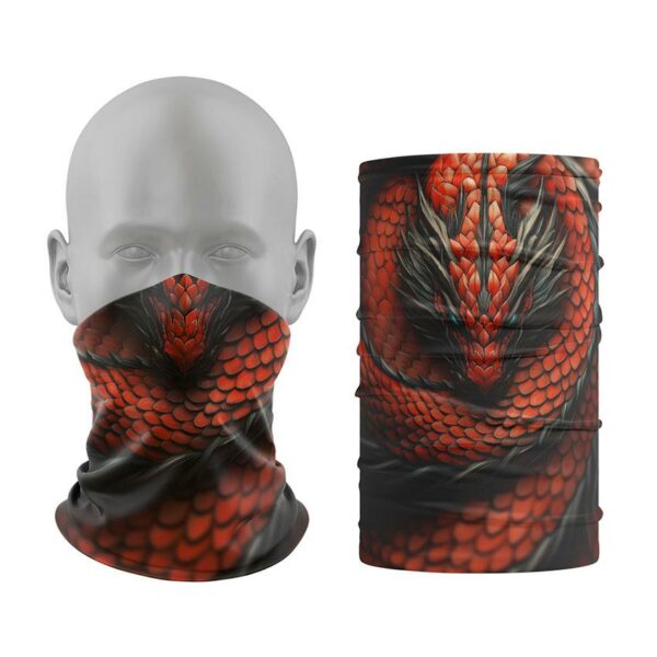Баф з принтом «Вогняний дракон. Fire Dragon»