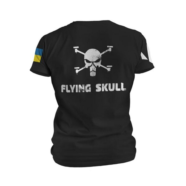 Футболка мужская спортивная с принтом «Батальон «Flying Skull»»