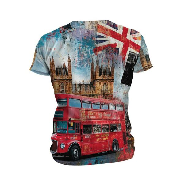 Футболка мужская спортивная с принтом «Биг-Бен. Лондонский стиль. Big Ben. London Style»