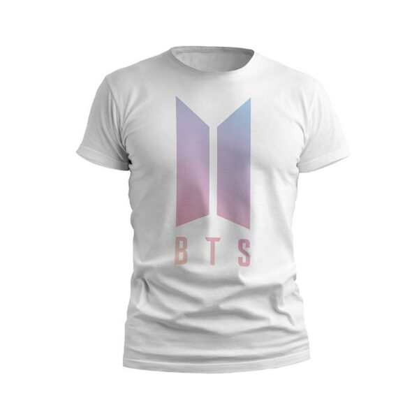 Футболка чоловіча спортивна з принтом «БТС. Яскраве лого. BTS. Bright logo»