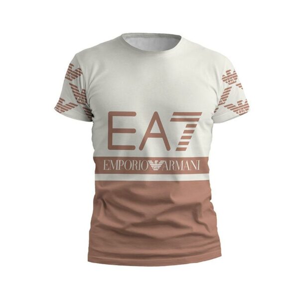 Футболка мужская спортивная с принтом «Эмпорио Армани. Пастельный. Emporio Armani. Pastel color»