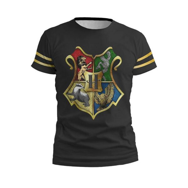 Футболка чоловіча спортивна з принтом «Гаррі Поттер. Факультети магії. Harry Potter. Faculties of magic»