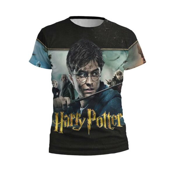 Футболка чоловіча спортивна з принтом «Гаррі Поттер. Магічний світ. Harry Potter. Magical World»