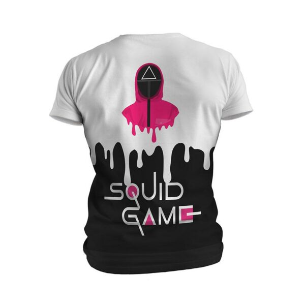 Футболка чоловіча спортивна з принтом «Гра в кальмара. Рожевий солдат. Squid Game. Pink soldier»