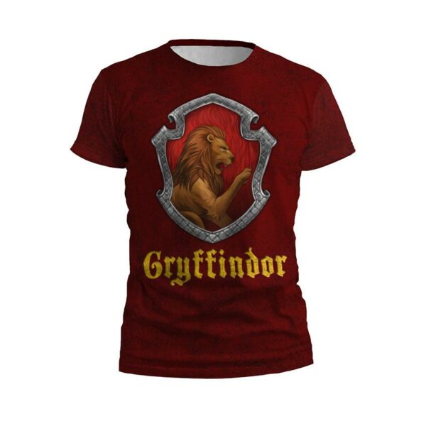 Футболка чоловіча спортивна з принтом «Ґрифіндор. Символ сміливості. Gryffindor. Symbol of Courage»