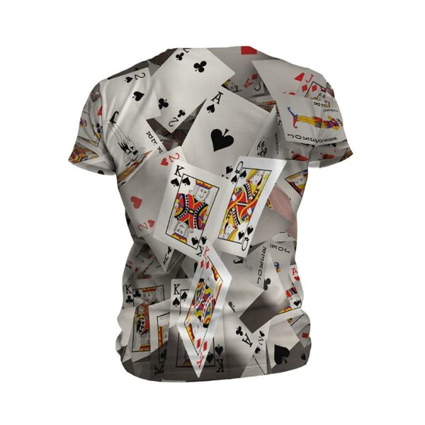 Футболка мужская спортивная с принтом «Карты. Азартный вихрь. Cards. Gambling Whirl»
