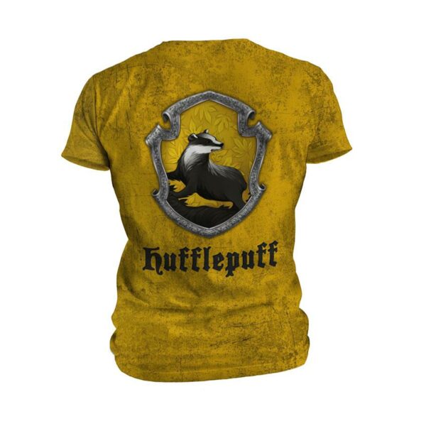 Футболка чоловіча спортивна з принтом «Гафелпаф. Чесність та відвага. Hufflepuff. Honesty and Courage»
