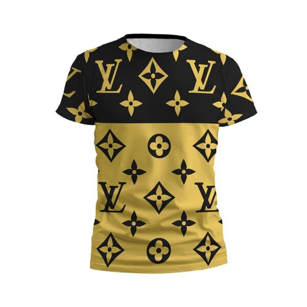Футболка мужская спортивная с принтом «Луи Виттон. Золотой люкс. Louis Vuitton. Golden Luxe»