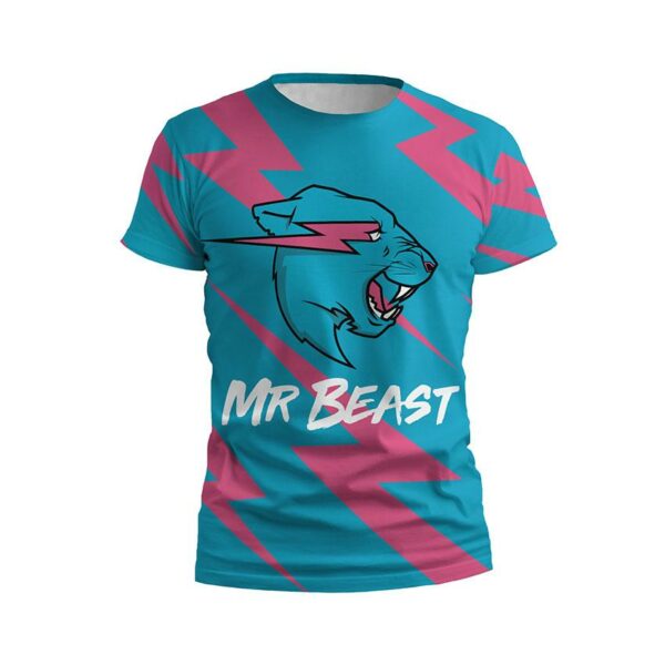 Футболка чоловіча спортивна з принтом «Містер Біст. Грім. Mr.Beast. Thunder»