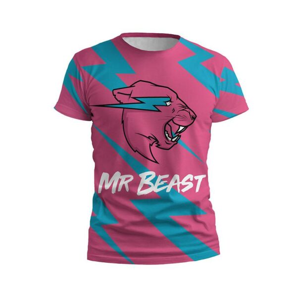 Футболка чоловіча спортивна з принтом «Містер Біст. Грім. Mr.Beast. Thunder»