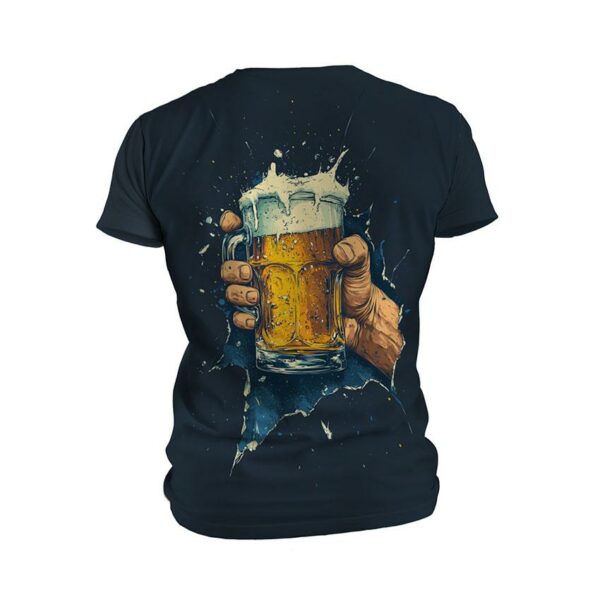 Футболка чоловіча спортивна з принтом «Пиво. Смак моменту. Beer. Taste of Moments»