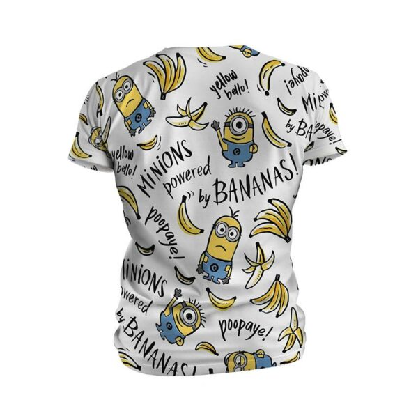 Футболка чоловіча спортивна з принтом «Посіпаки та банани. Патерн. Minions and bananas. Pattern»