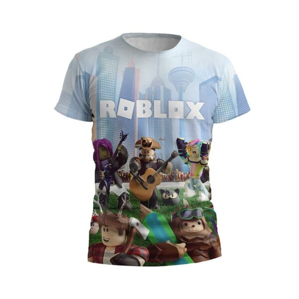 Футболка чоловіча спортивна з принтом «Роблокс. Гра. Персонажі. Roblox. Game. Characters»