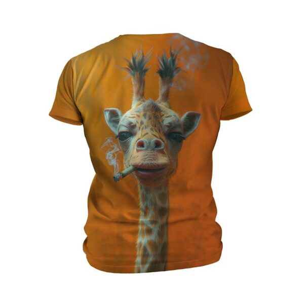 Футболка чоловіча спортивна з принтом «Розслаблений жираф. Chill Giraffe»