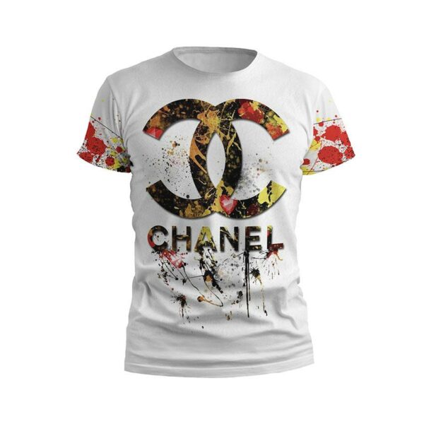 Футболка мужская спортивная с принтом «Шанель. Абстрактный люкс. Chanel. Abstract Luxury»
