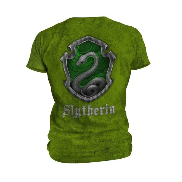 Футболка чоловіча спортивна з принтом «Слизерин. Зміїна мудрість. Slytherin. Serpent Wisdom»