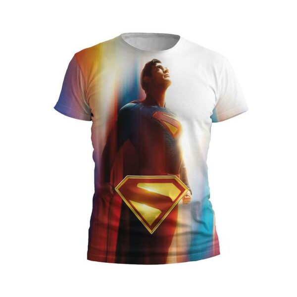 Футболка чоловіча спортивна з принтом «Супермен. Сила світла. Superman. Power of Light»