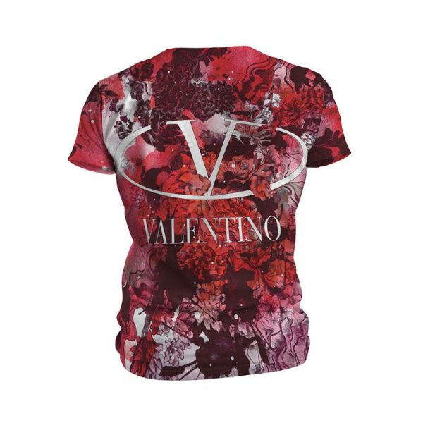 Футболка мужская спортивная с принтом «Валентино. Красная абстракция. Valentino. Red Abstraction»