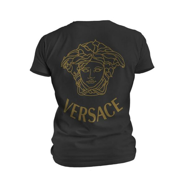 Футболка мужская спортивная с принтом «Версаче. Черный шик. Versace. Black Chic»