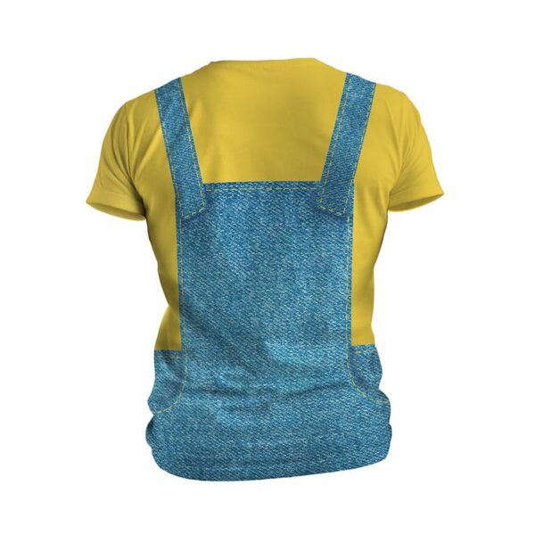 Футболка чоловіча спортивна з принтом «Посіпаки. Веселий Комбінезон. Minions. Happy Overalls»