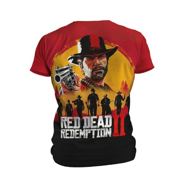 Футболка чоловіча спортивна з принтом «Вогонь пригод. Adventure Blaze. Red Dead Redemption»
