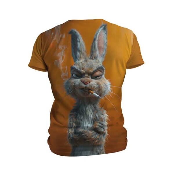 Футболка чоловіча спортивна з принтом «Злий Кролик. Angry Bunny»