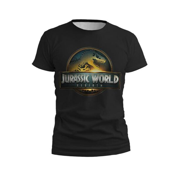 Футболка мужская спортивная с принтом «Парк Юрского периода. Знак выживания. Jurassic World. Survival Mark»